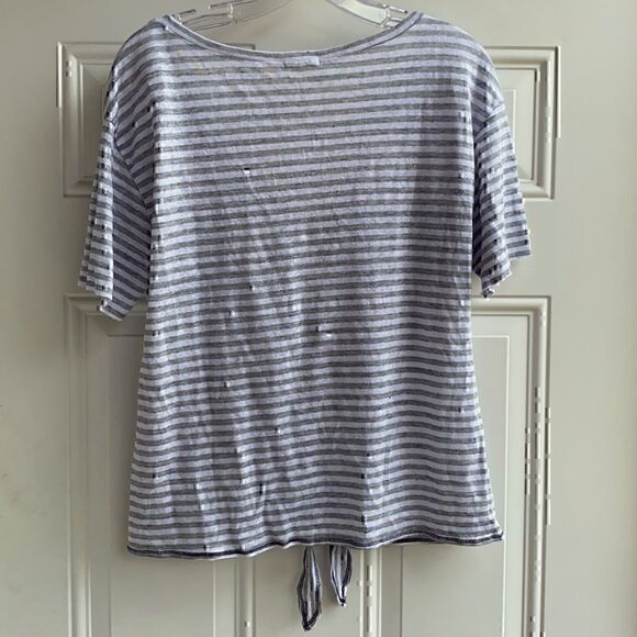 NWT LAmade Tori  Tee Tie  Linen Crop Small - Picture 5 of 7